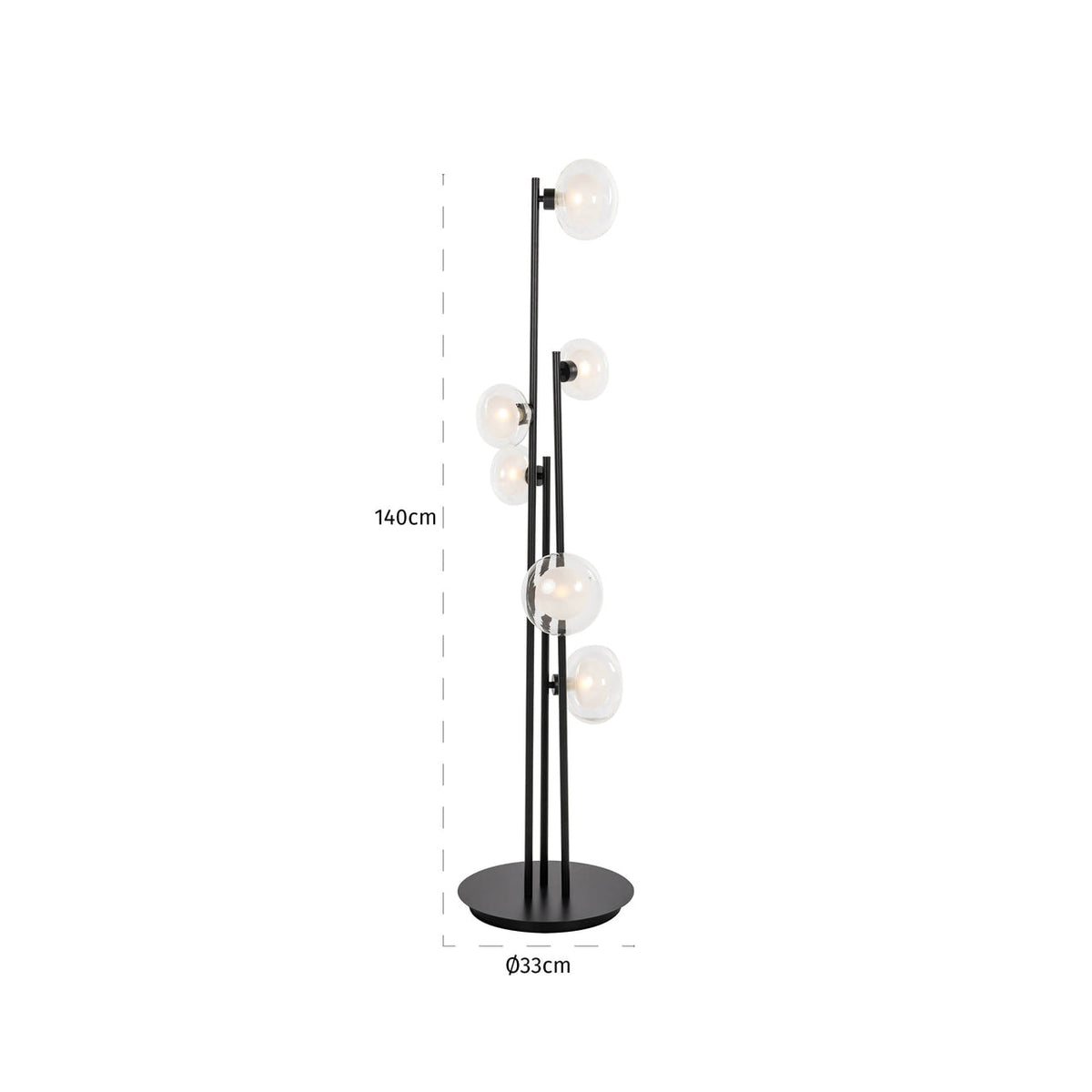 Floor lamp Luva black