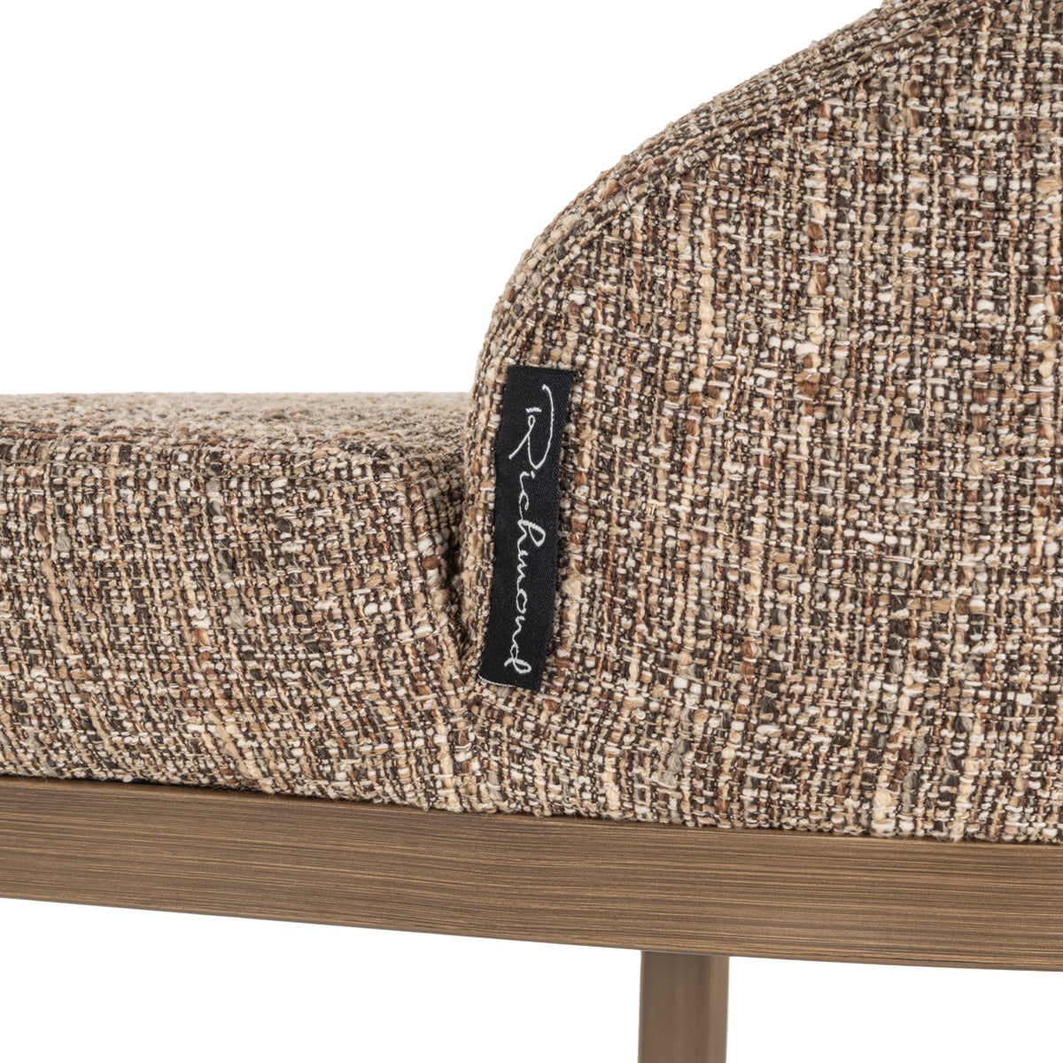Bar stool Bolton brown tweed (Set of 2)