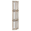 Wall lamp Opal brass antique