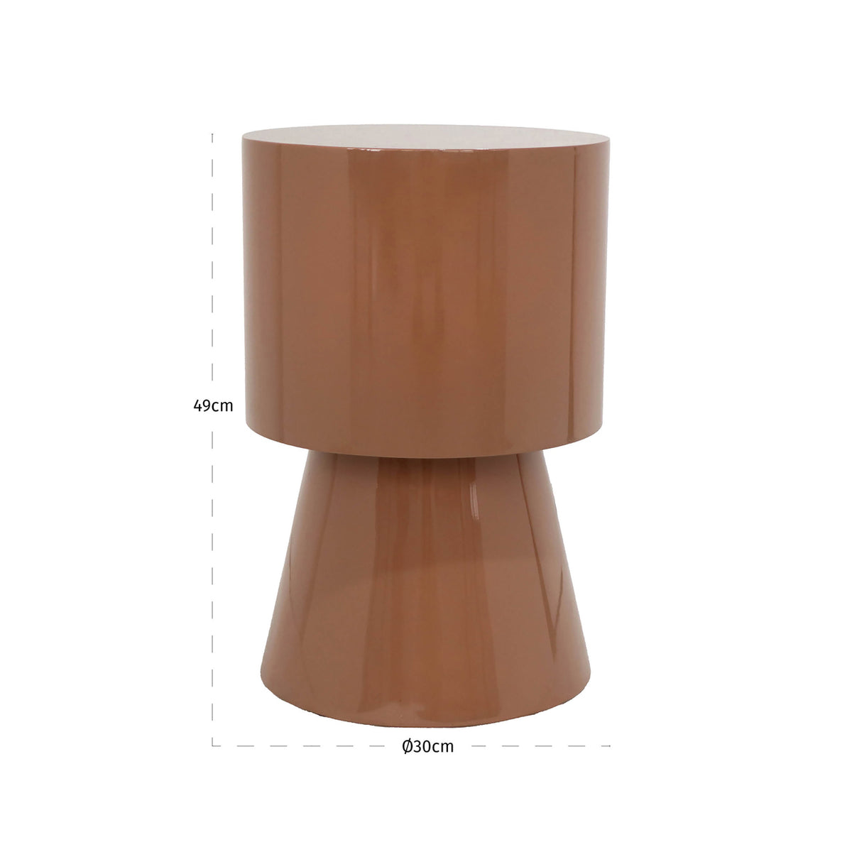 End table Liza mocha mousse