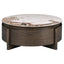 Coffee table Langford brown 90Ø 1-drawer
