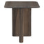 End table Castello Smoked charchoal oak top