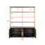 Display cabinet Carter brown large 4-doors