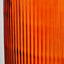 Orange Recycled Glass Ribbed Vase Tall