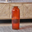 Orange Recycled Glass Ribbed Vase Tall