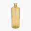 Amber Recycled Glass Bottle Vase Tall