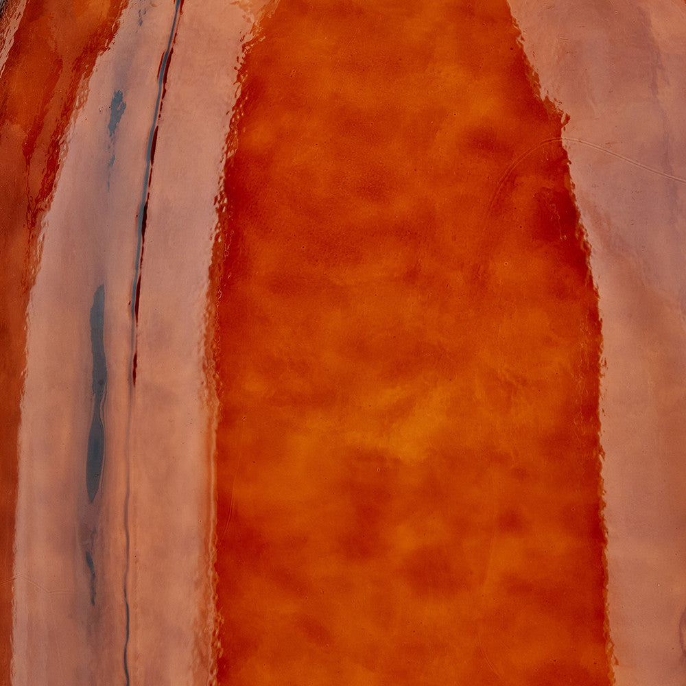 Pecan Brown Organic Shaped Recycled Glass Tall Vase
