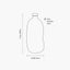 Sea Green Organic Shaped Recycled Glass Tall Vase