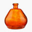 Orange Organic Shaped Recycled Glass Vase