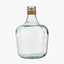 Clear Recycled Medium Bottle Vase With A Raffia Wrapped Neck