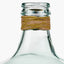 Clear Recycled Medium Bottle Vase With A Raffia Wrapped Neck
