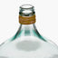 Clear Recycled Small Bottle Vase With A Raffia Wrapped Neck