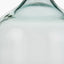 Clear Recycled Small Bottle Vase With A Raffia Wrapped Neck