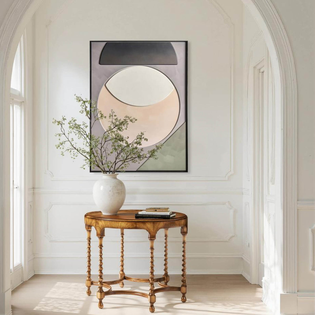 Moon Rising Hand Painted Artwork