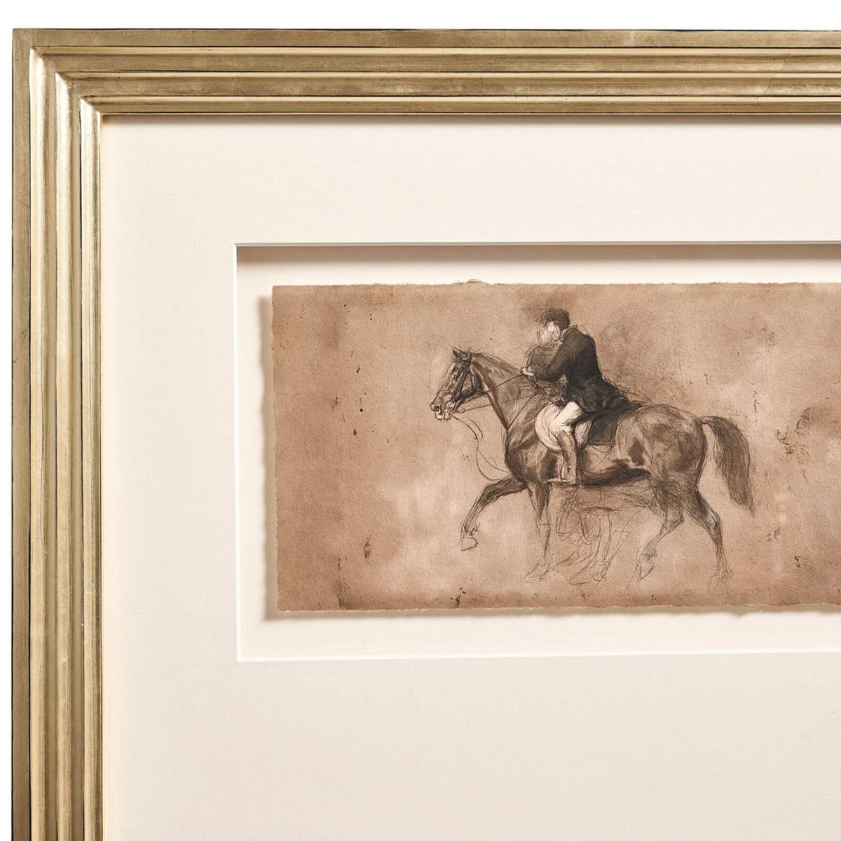 Equestrian Lines in Motion Framed Prints - Set of 4