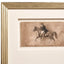 Equestrian Lines in Motion Framed Prints - Set of 4
