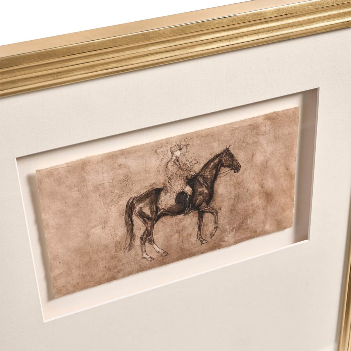 Equestrian Lines in Motion Framed Prints - Set of 4