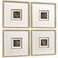 The Music of Bronze Shadow Boxes – Set of 4