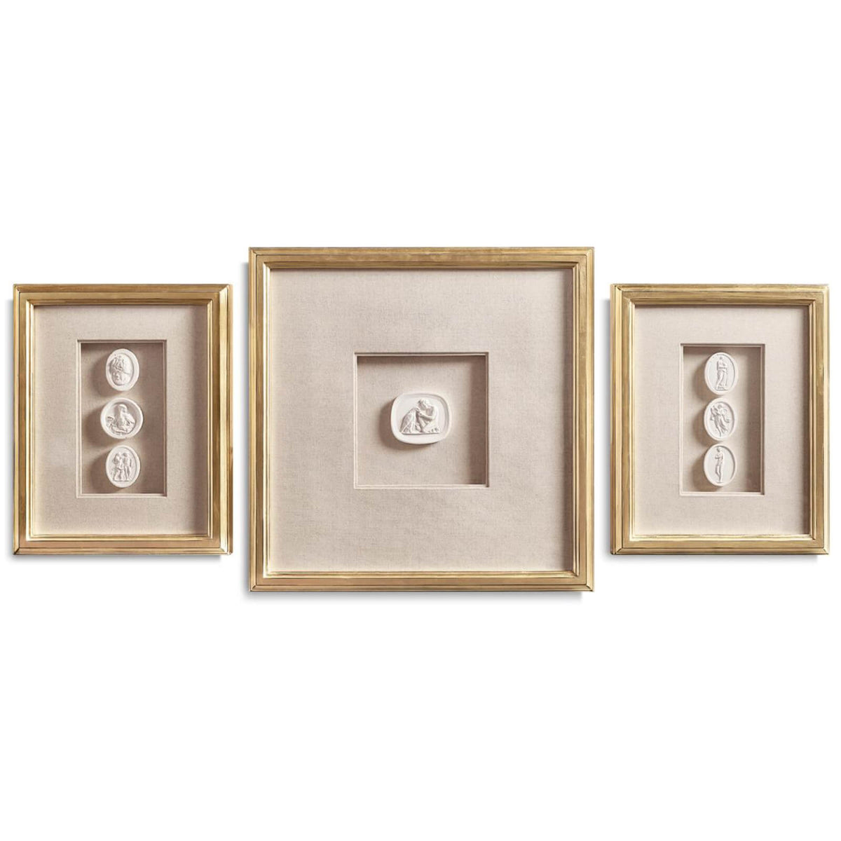 Cameo Profiles Shadow Boxes - Set of 3