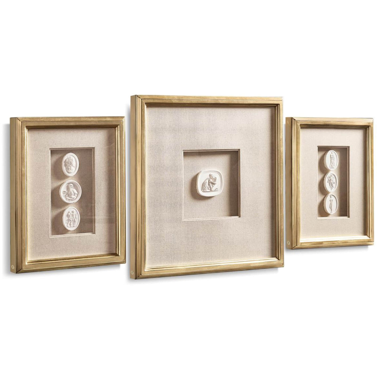 Cameo Profiles Shadow Boxes - Set of 3