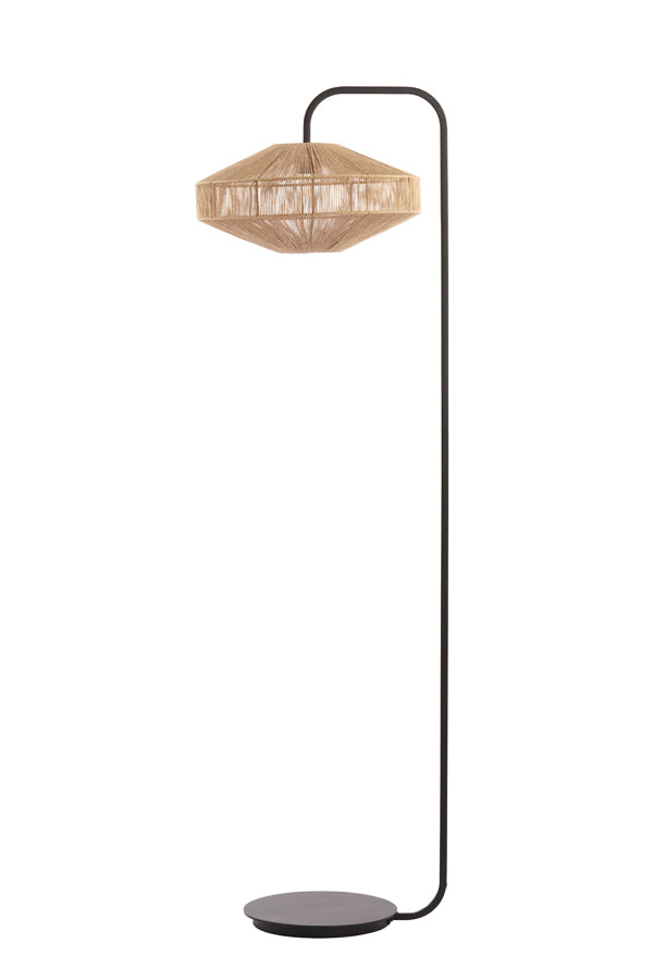 Floor lamp 43x164 cm LYRA natural+matt black