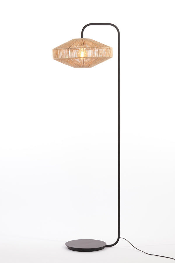 Floor lamp 43x164 cm LYRA natural+matt black