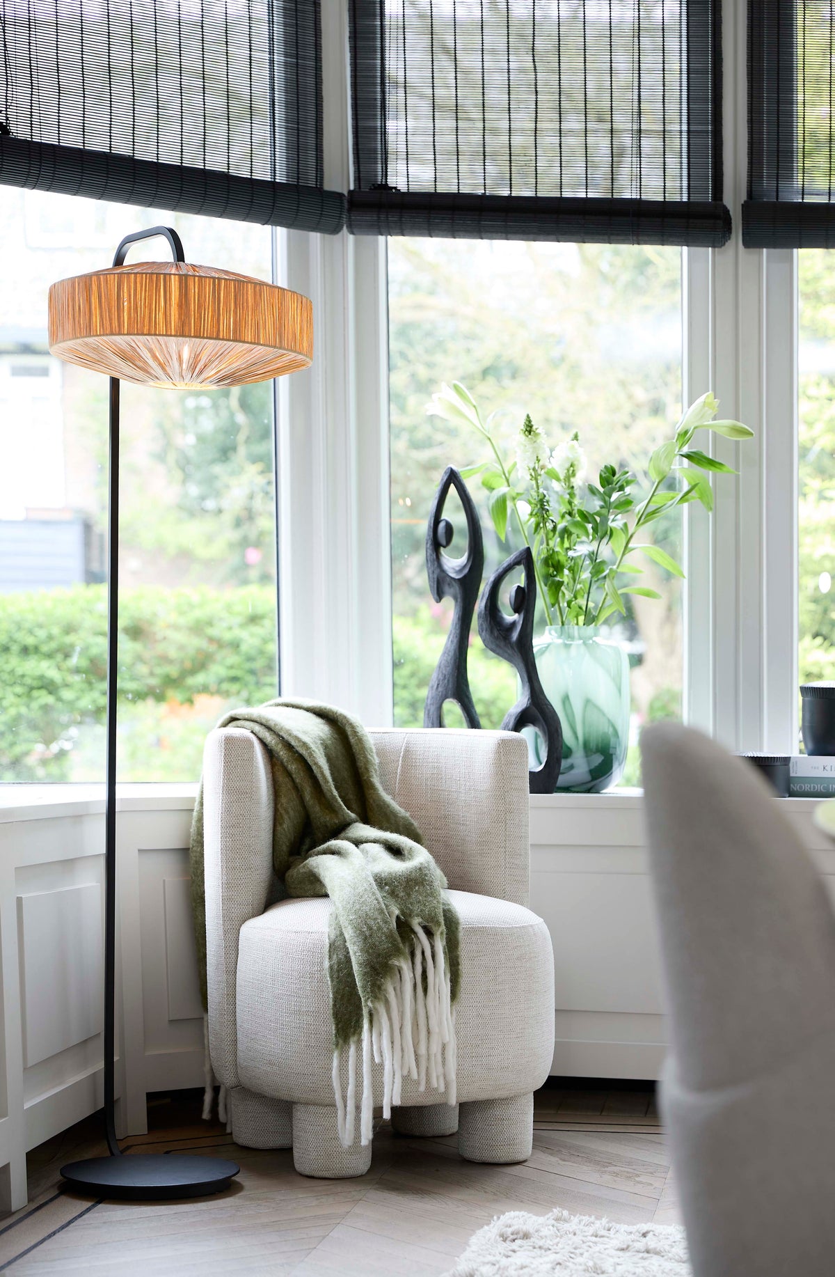 Floor lamp 40x30x164 cm MARENO matt black