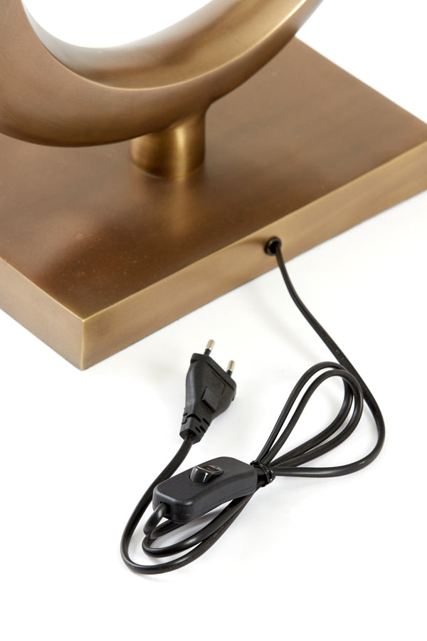 Lamp base 36x18x86 cm LUNE antique bronze
