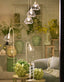 Floor lamp 47x28x160 cm BISHO glass clear+cream
