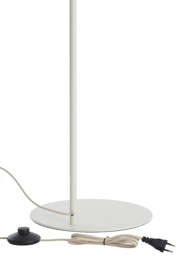Floor lamp 47x28x160 cm BISHO glass clear+cream