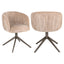 Dining chair Cassi sand soft swivel