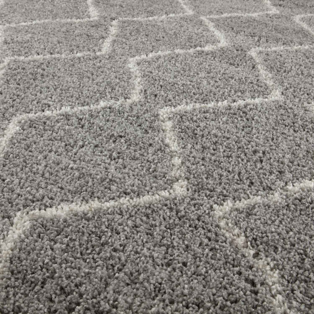 Moroccan Grey Shaggy Rug | 810