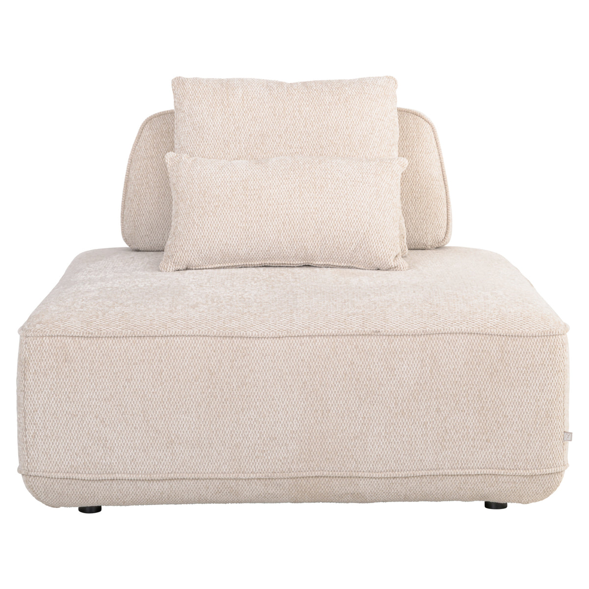 Sofa Tudor natural boldweave 1-seater movable backrest