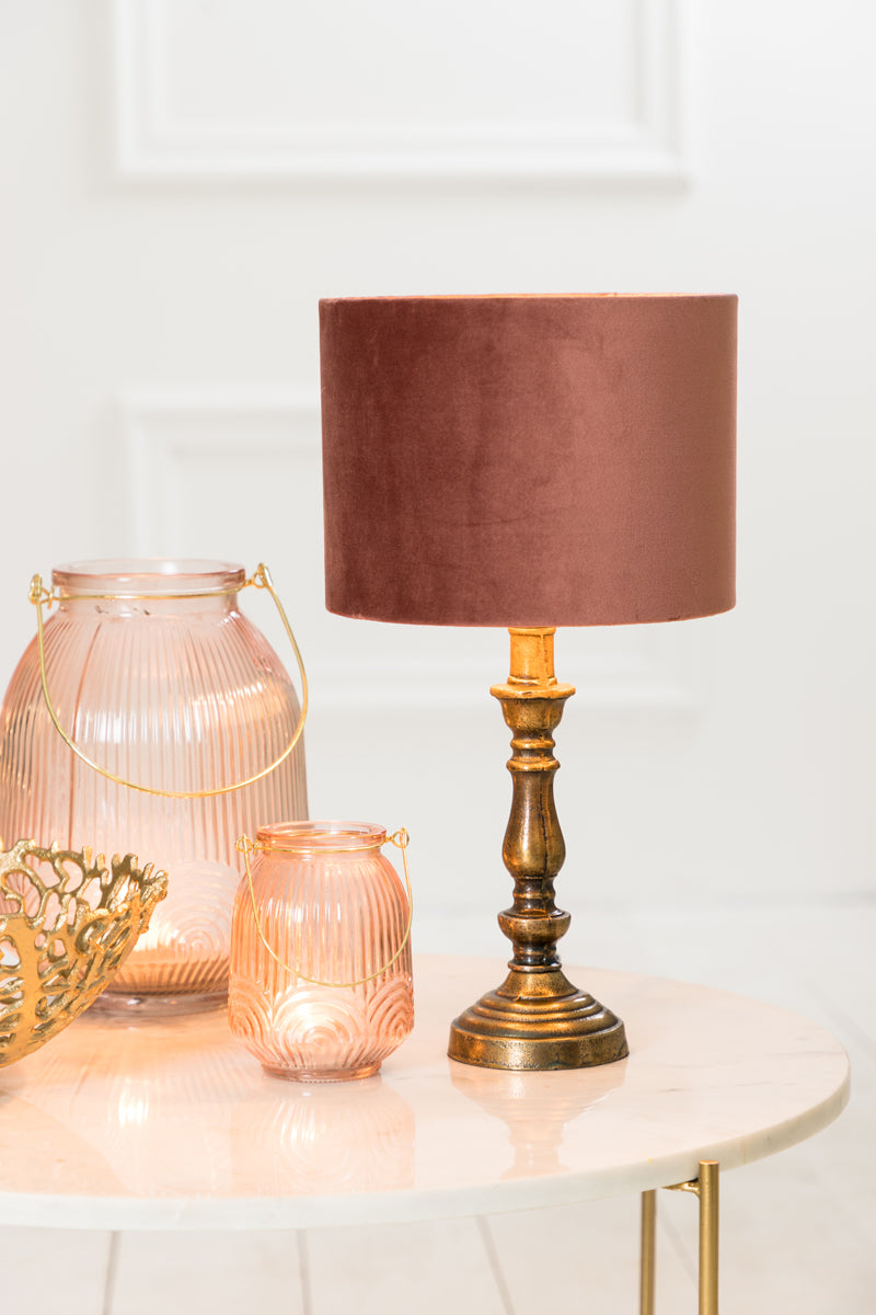 Lamp base 9x22 cm HELGA raw antique bronze