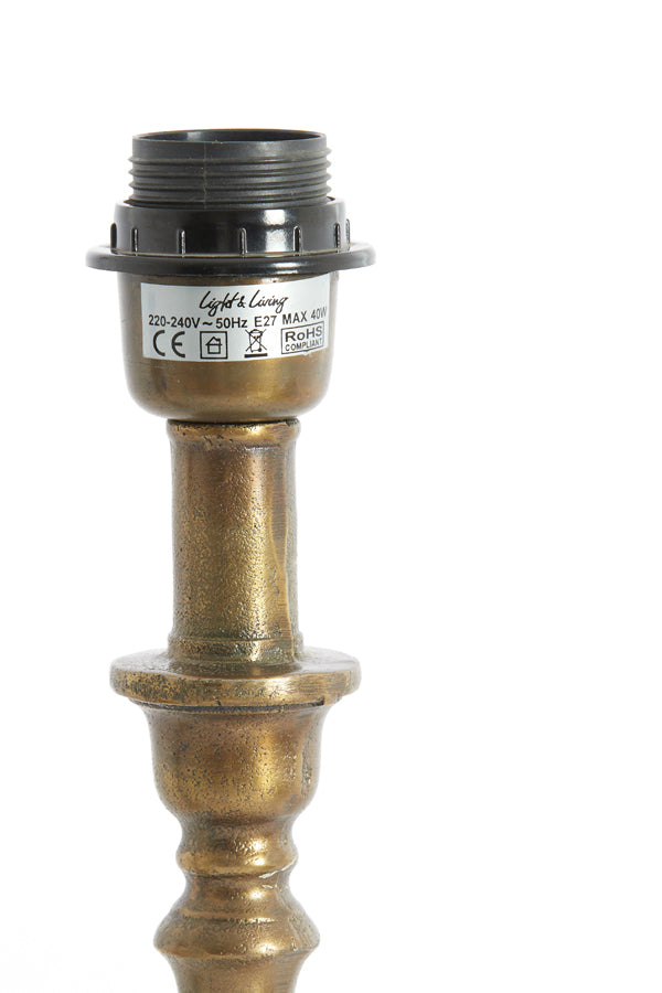 Lamp base 9x22 cm HELGA raw antique bronze
