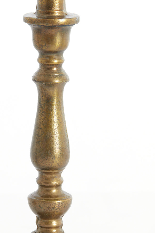Lamp base 10x29 cm HELGA raw antique bronze