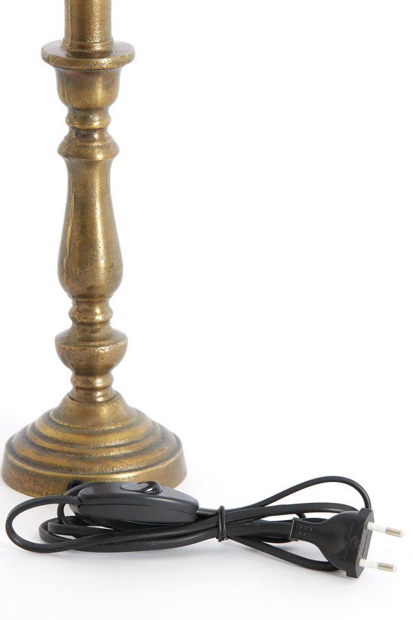 Lamp base 10x29 cm HELGA raw antique bronze