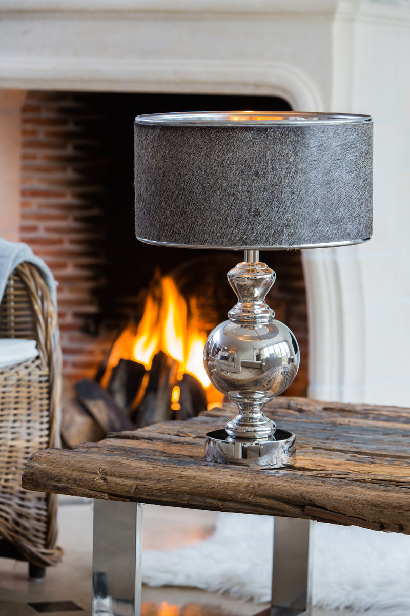 Lamp base 15x40 cm CADY nickel