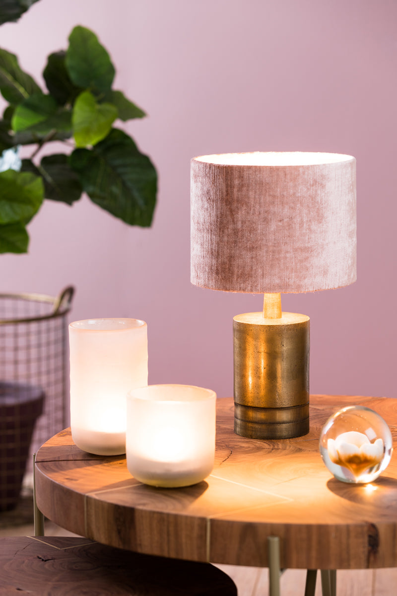 Lamp base 10x17 cm SAVI raw antique bronze