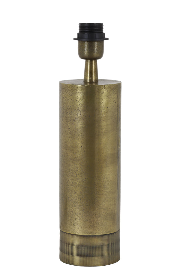 Lamp base 10x33 cm SAVI raw antique bronze