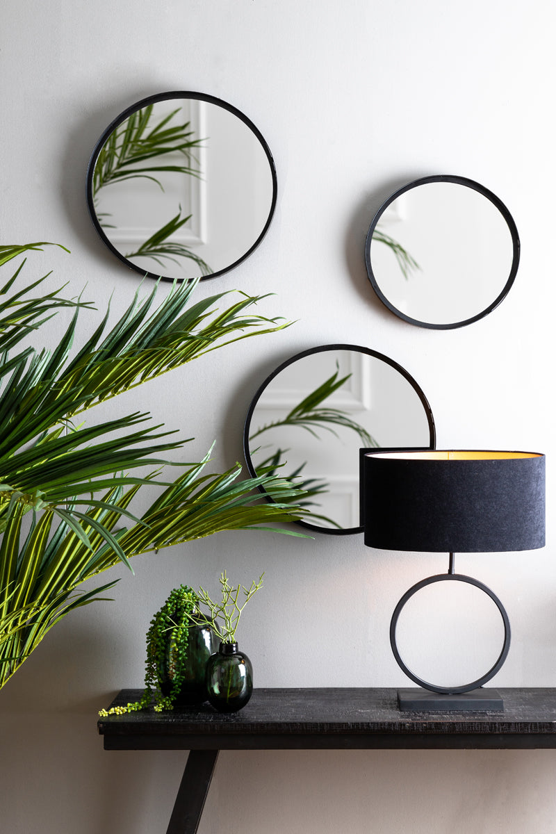 Lamp base 30x12,5x43 cm LIVA matt black