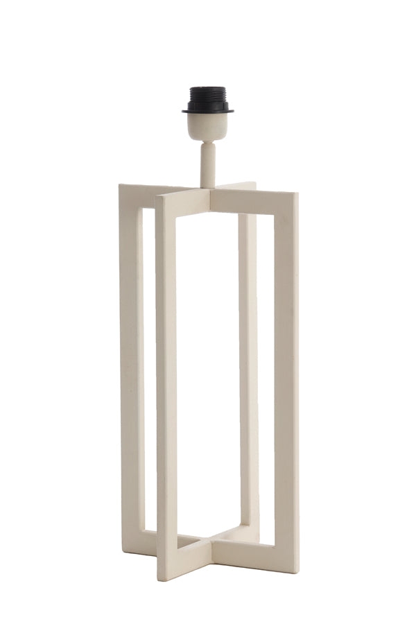 Lamp base 21x21x46 cm MACE cream