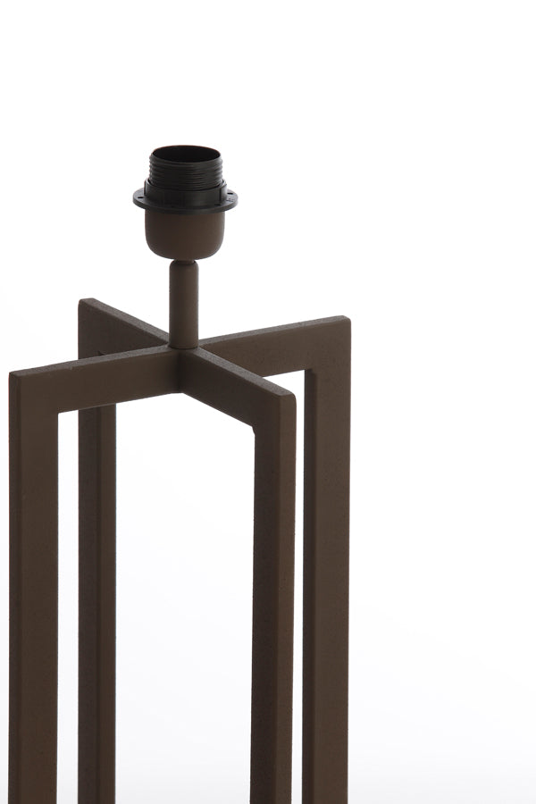 Lamp base 21x21x46 cm MACE brown