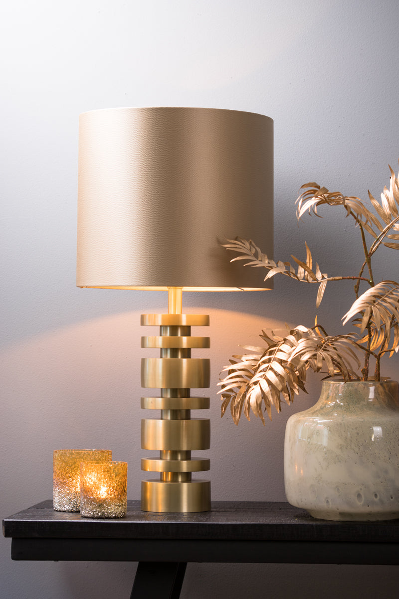 Lamp base 12,5x40 cm DESLEY matt gold