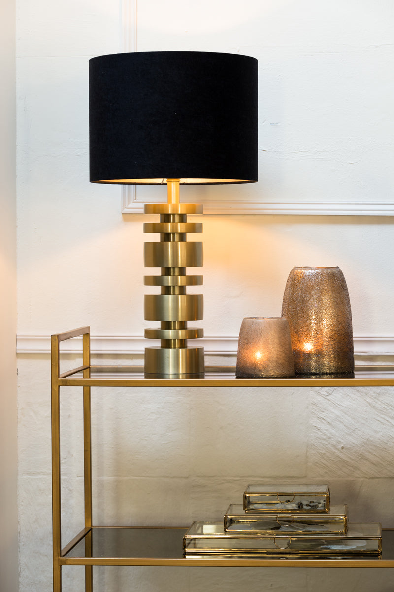 Lamp base 12,5x40 cm DESLEY matt gold