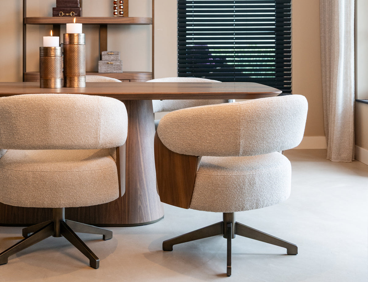 Dining chair Pollux lodge desert walnut - swivel