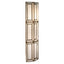 Wall lamp Opal brass antique
