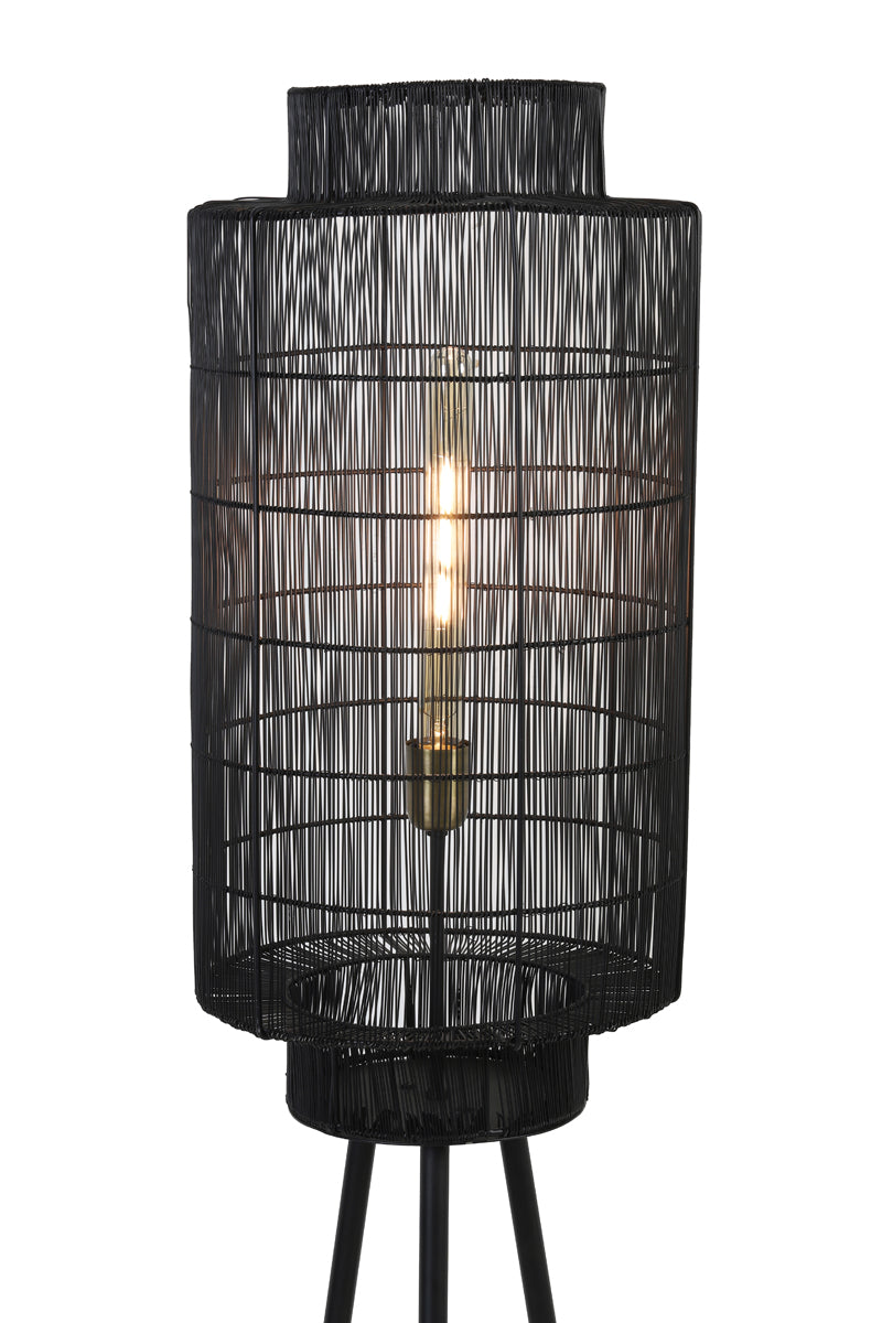 Floor lamp tripod 32x150 cm GRUARO matt black-ant. bronze