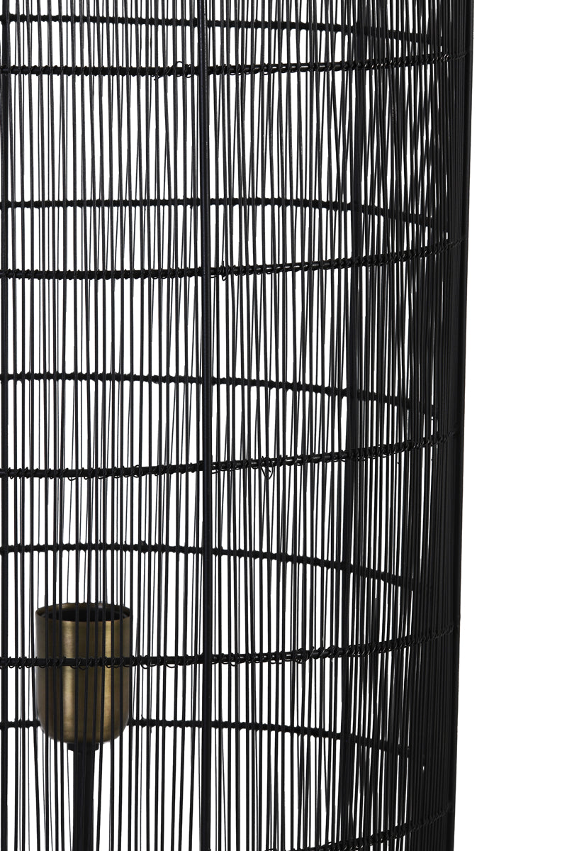 Floor lamp tripod 32x150 cm GRUARO matt black-ant. bronze