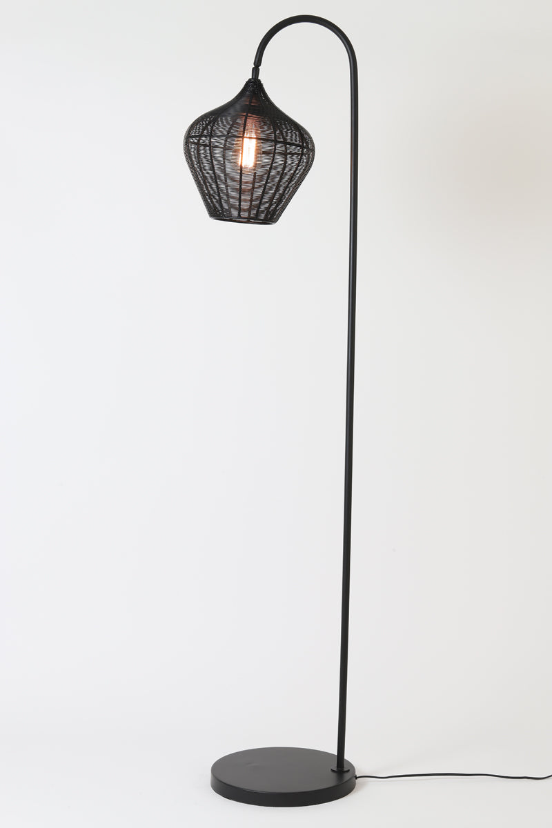 Floor lamp 35x30x160 cm ALVARO matt black
